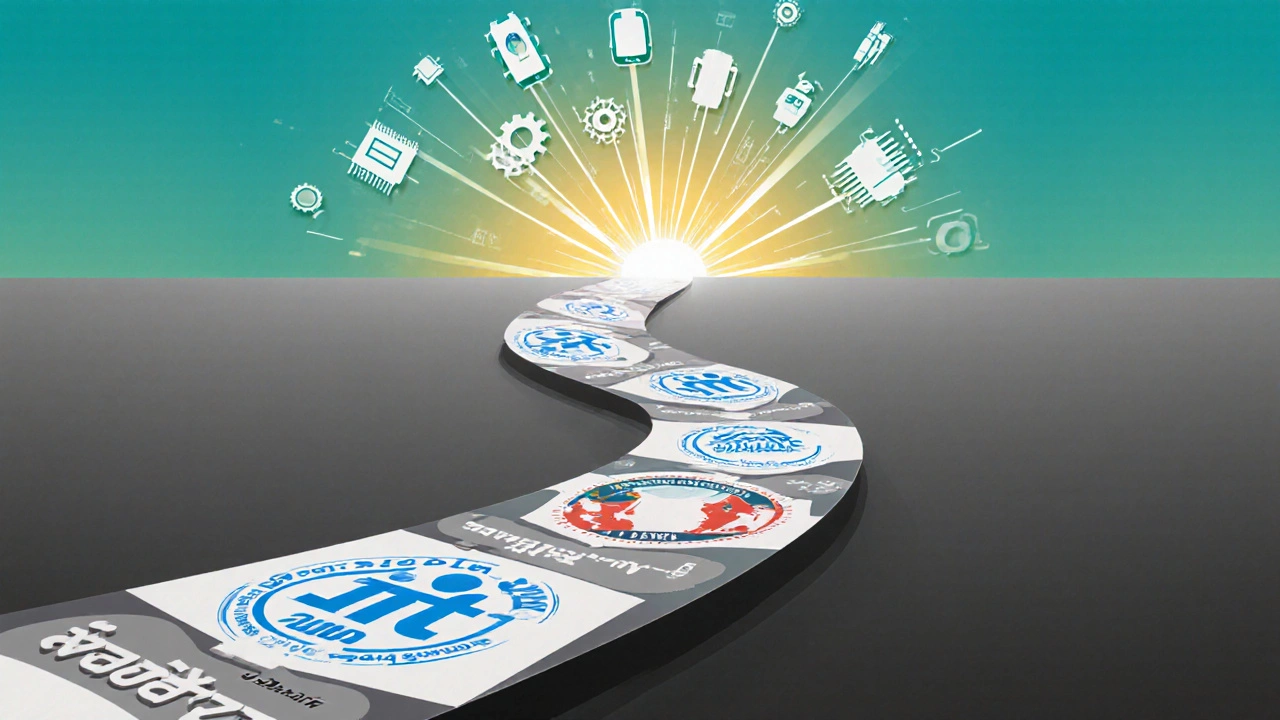 Symbolic path of newer IITs leading from rank 10,000 to bright engineering opportunities.